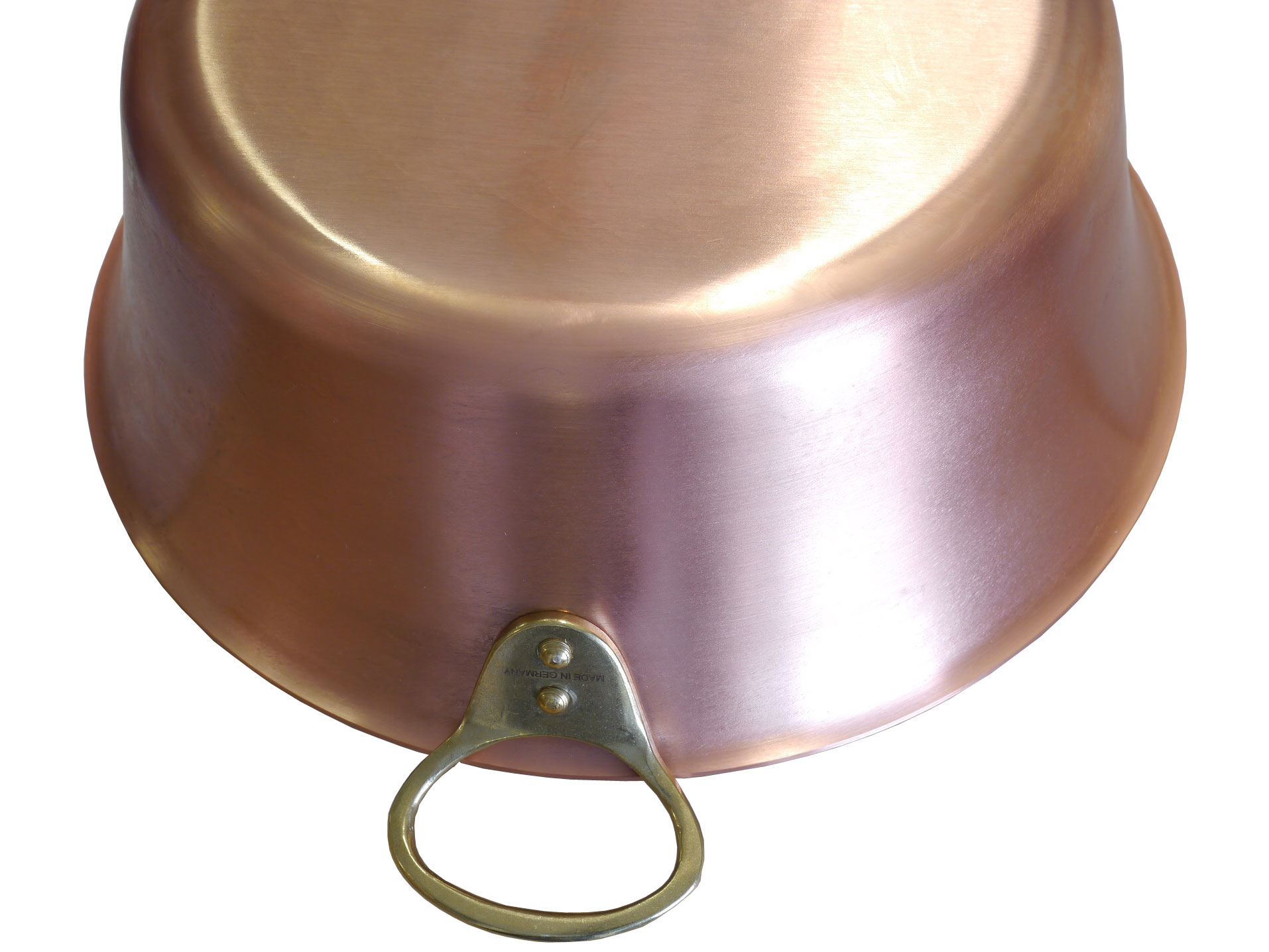 Kupfermanufaktur Marmeladentopf mit Griffen 30 cm