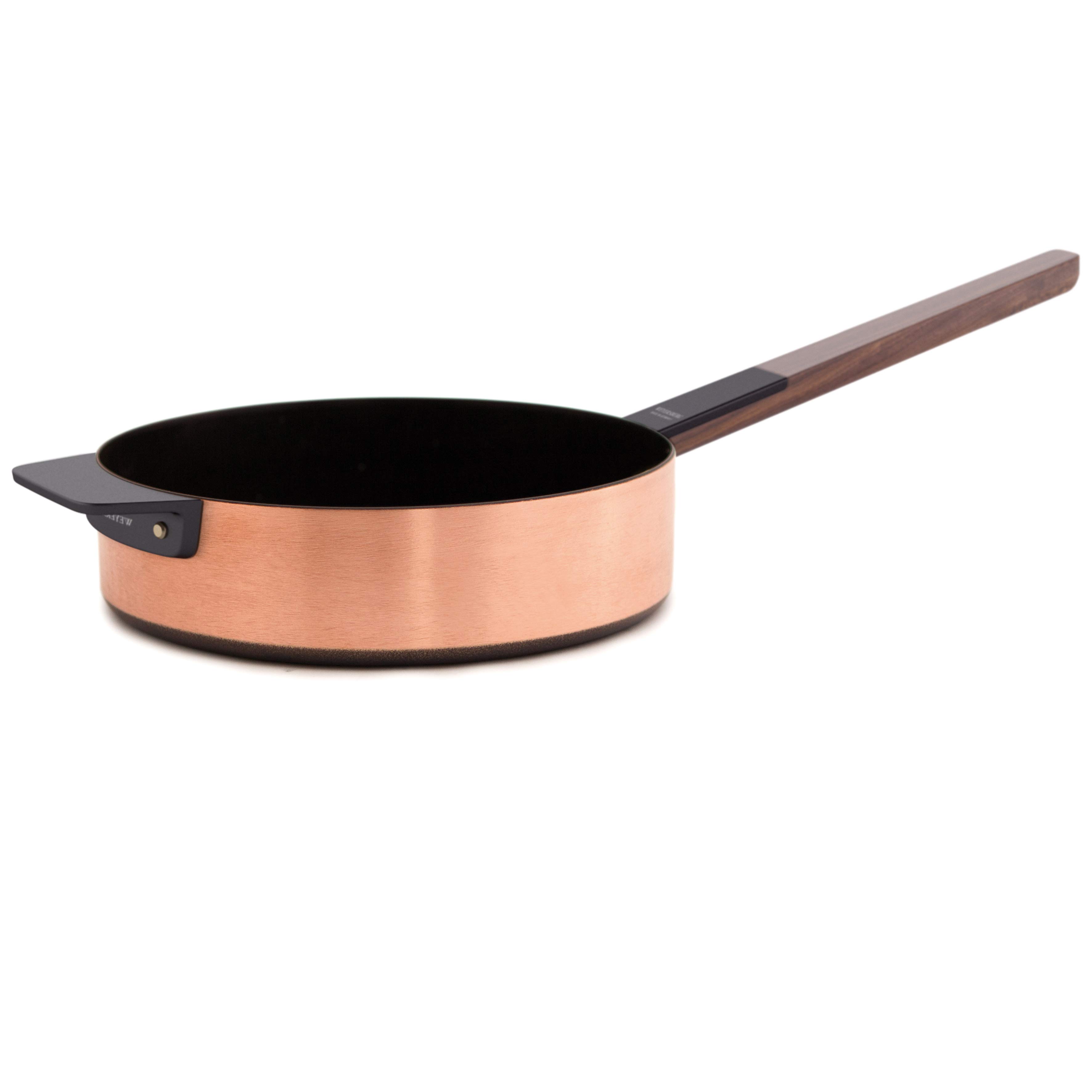 Kupfermanufaktur Chrom-Noir Sautoir mit Stielgriff 28 cm