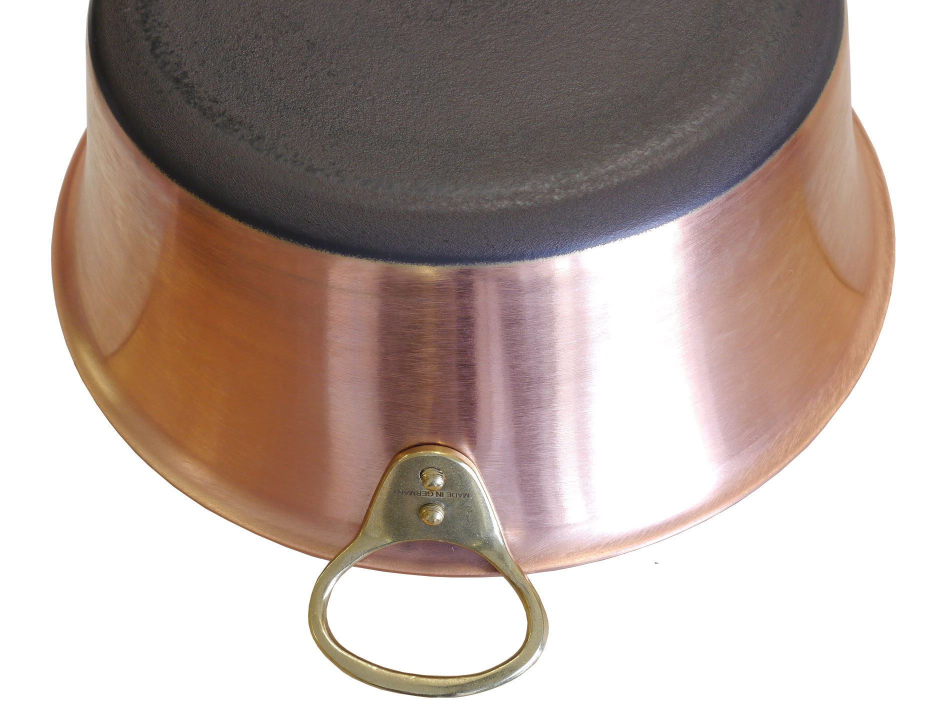 Kupfermanufaktur Marmeladentopf mit Griffen Induktion 30 cm