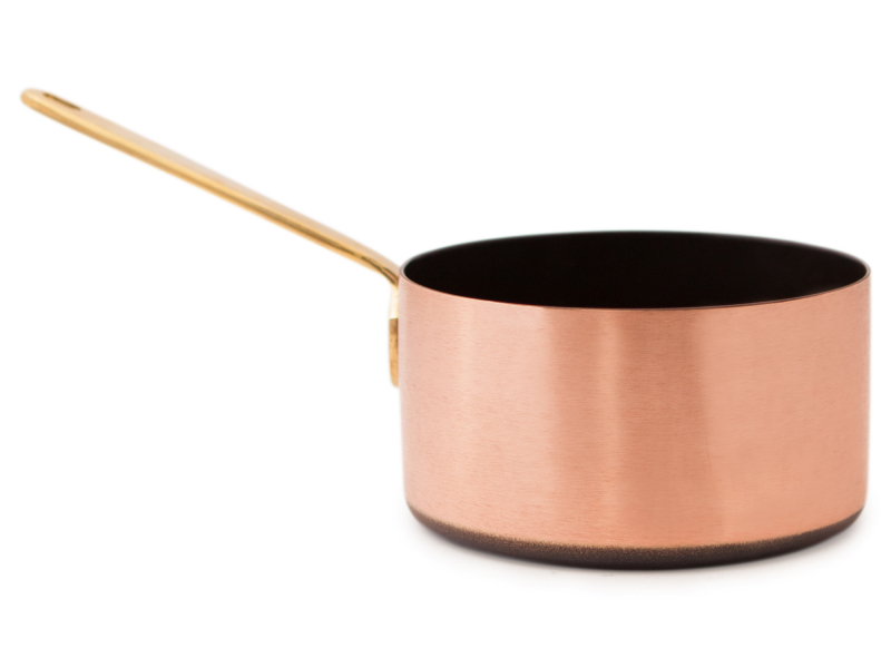Kupfermanufaktur Stielkasserolle Keramik Induktion 20 cm