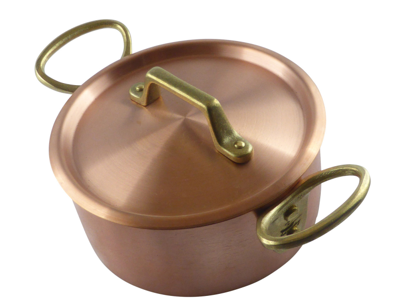 Kupfermanufaktur Fleischtopf mini Keramik Induktion 12 cm